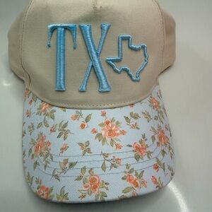 Floral TX Cap with Embroidery